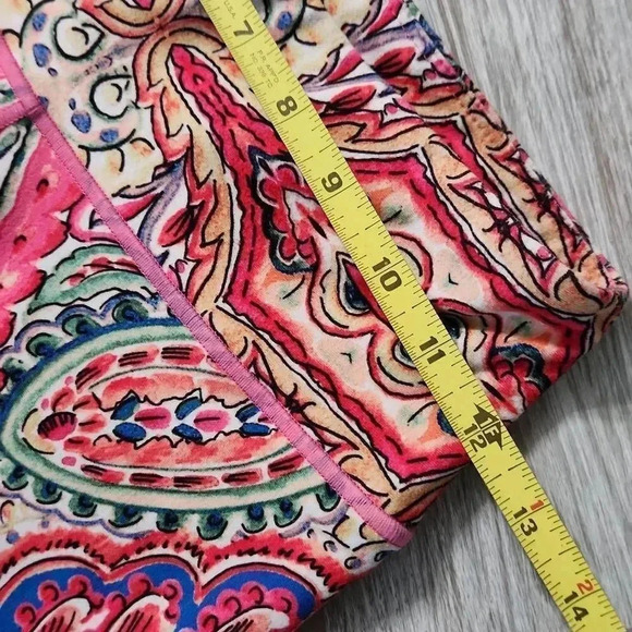 Nanette Lepore Cropped Paisley Workout Leggings - Picture 5 of 11